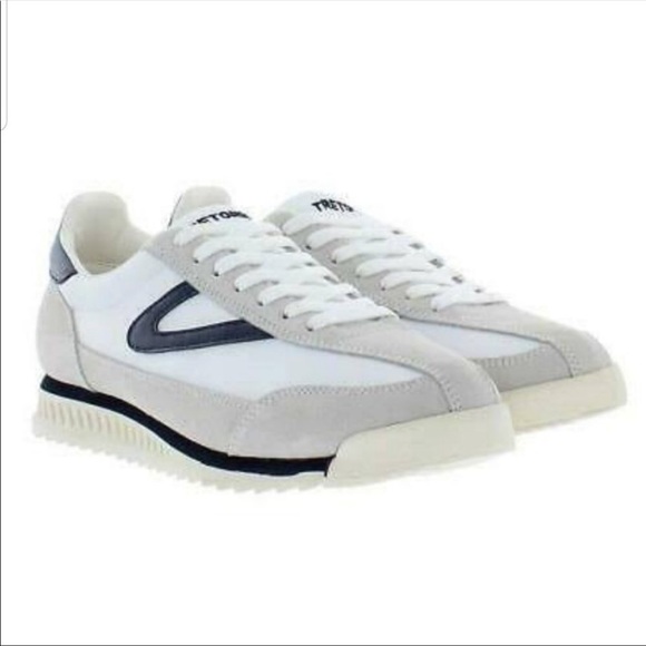 Tretorn Rawlins Navy and White Sneakers - Picture 2 of 5